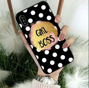 NEW IPHONE X, XS SOFT SILICONE CASE "GIRL BOSS"